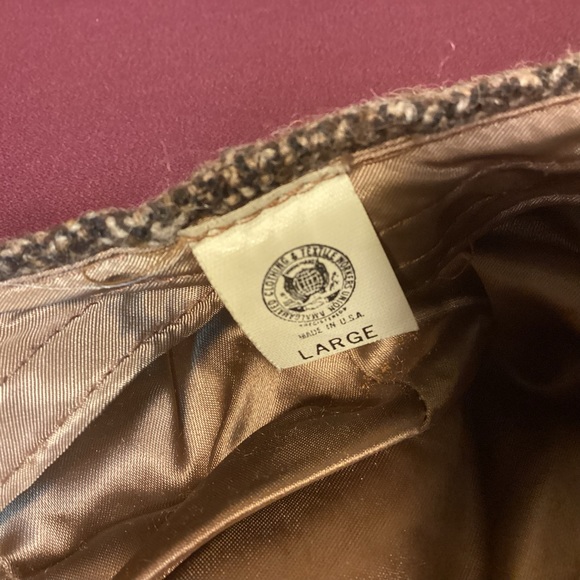 Vintage Stetson Wool Newsboy Hat size large made in USA - Picture 7 of 10